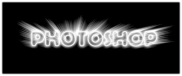 Rayburst Light Text Effect Photoshop Tutorial