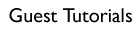 Guest Photoshop Tutorials